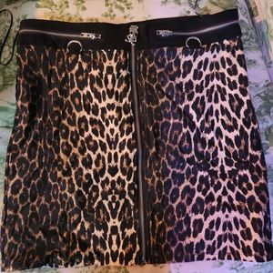 Killstar leopard print skirt